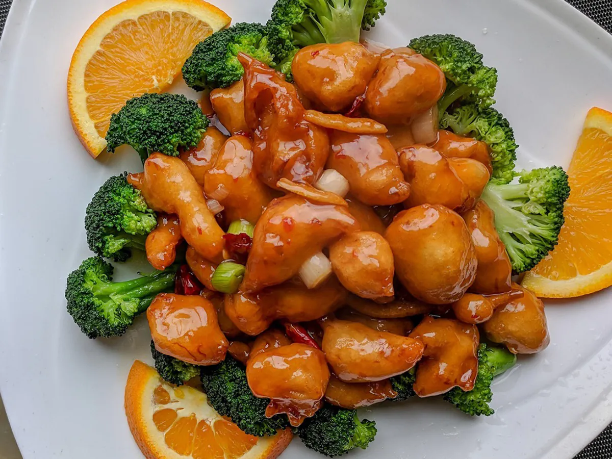 Orange Chicken at Best Chinese Restaurant，a Chinese Restaurant in Worcester